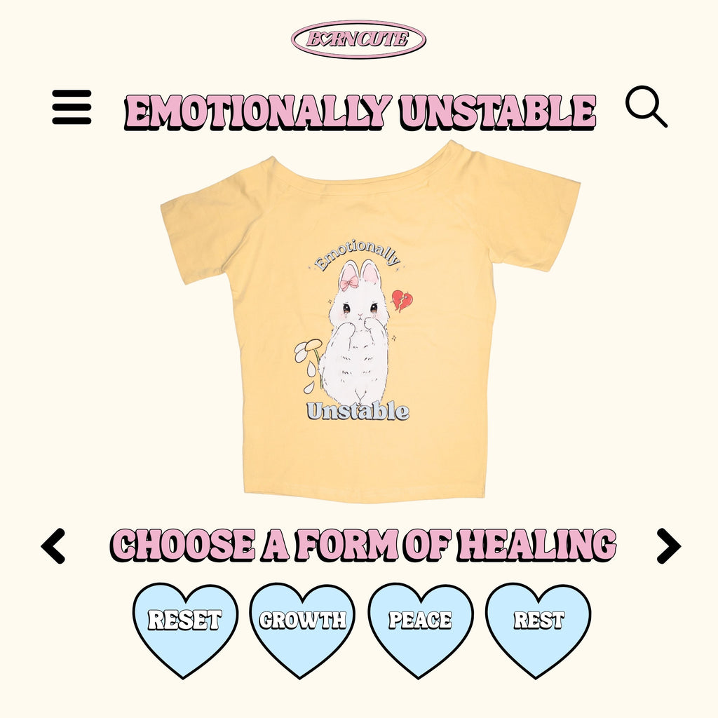 Borncute Emotionally Unstable Off shoulder