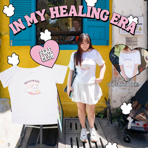 Borncute Self love club Off shoulder